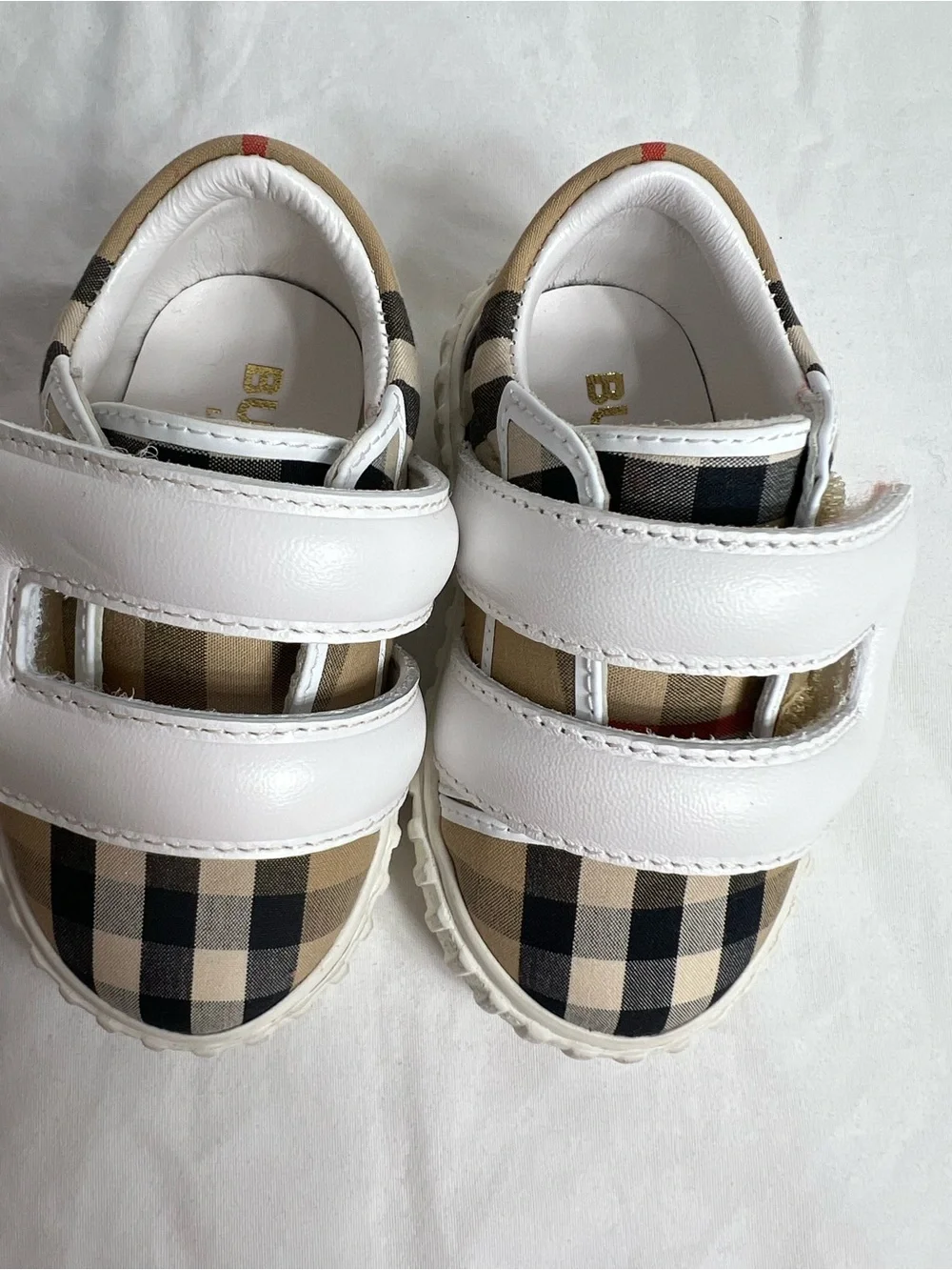 Burberry Newborn Sneaker w/Single Strap